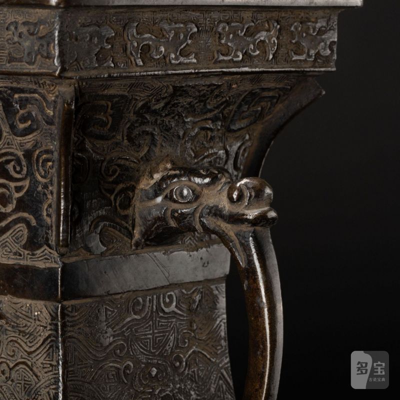    明 獸耳銅花入 - 图10